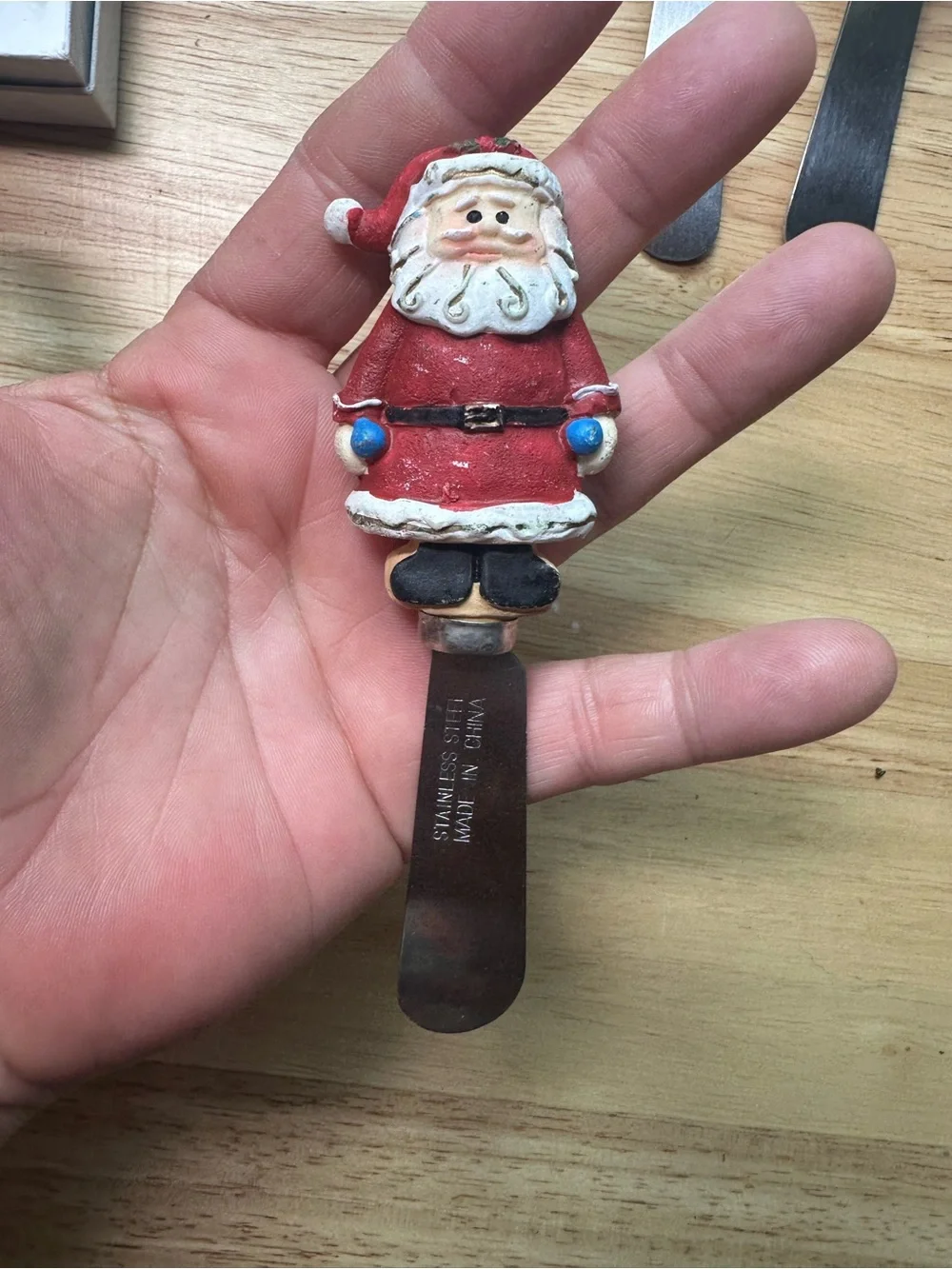 Holiday Cheese butter jelly Spreaders Set -Santa Claus snowman tree house